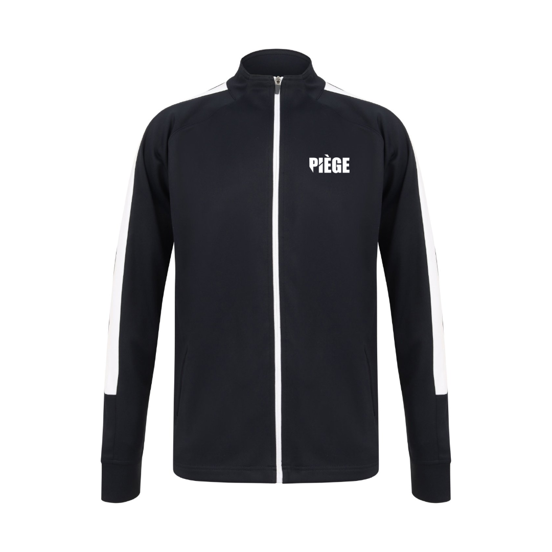 TRACKSUIT JACKET (BLACK / WHITE)